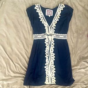 Navy Chelsea & Violet mini dress